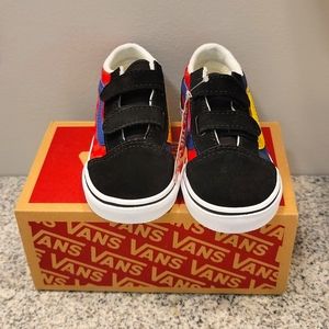 Vans toddler size 9 checker/multi/ black